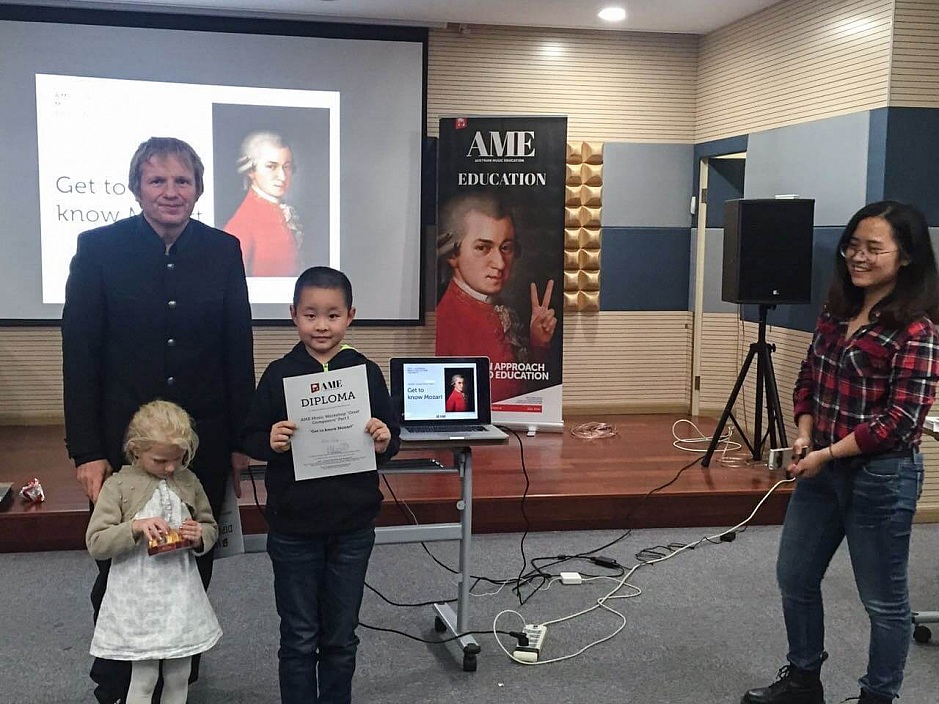 „GET TO KNOW MOZART“ - AME WORKSHOP FOR CHILDREN AT GD MUSIC SCHOOL SUZHOU